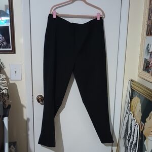 Isaac Mizrahi Live 24/7 Fabric Black 26 Tall Front Seam Pull-on Pants